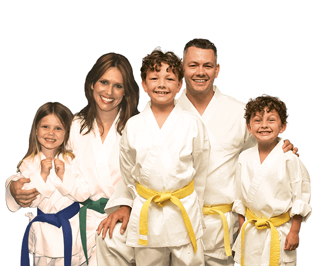 Martial Arts Lessons for Families in Lewisville TX - Group Family for Martial Arts Footer Banner